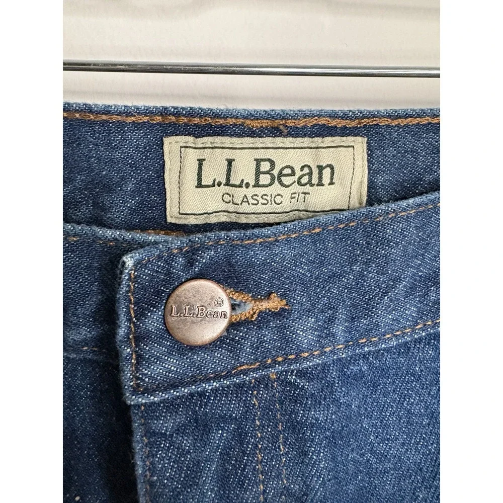 LL Bean Men's 44x30 Classic Fit Jeans 100% Cotton 220626 Dad Cabin Outdoors